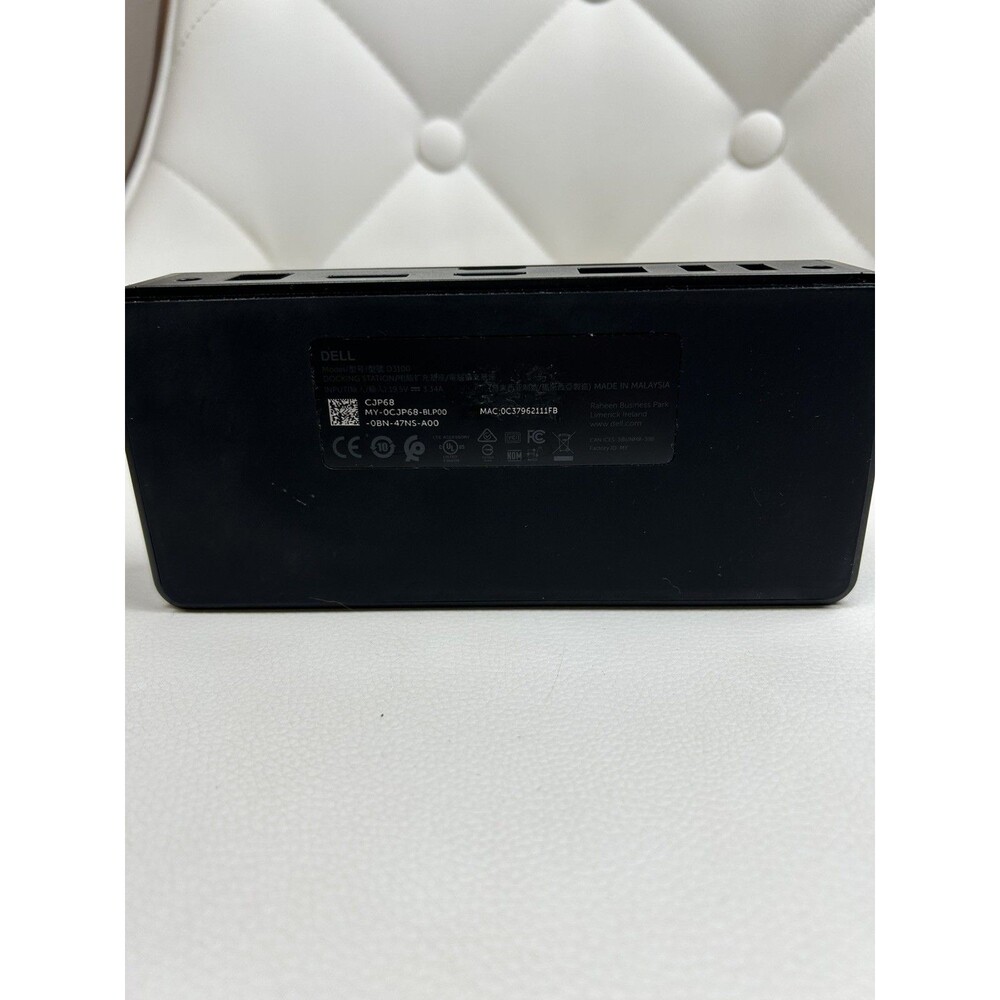 GENUINE Dell D3100 USB 3.0 Docking Station / NO ACCESSORIES